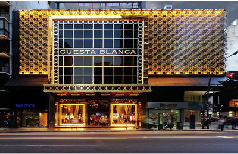 中方门头设计与商业空间的纽带。