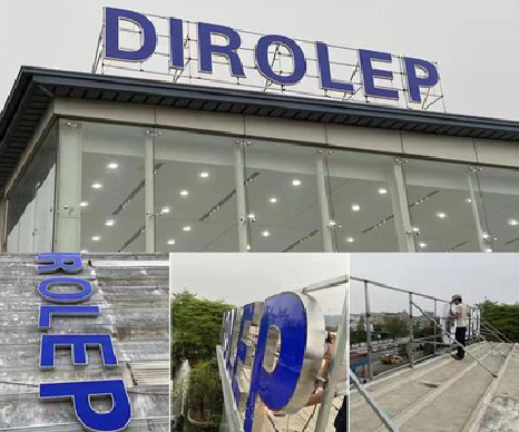 中方楼顶发光字安装的注意事项。